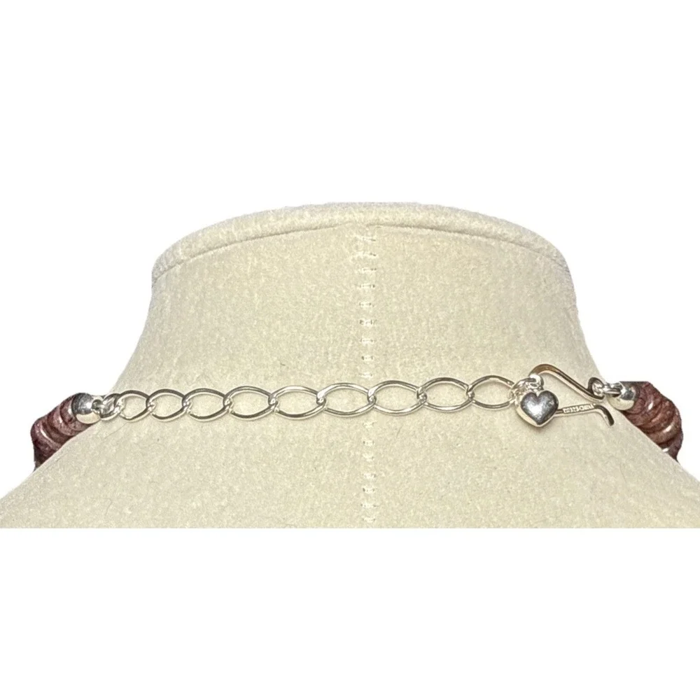 Jay King Strawberry Quartz Sterling Silver‎ Mixed Bead Shape Necklace J12-23